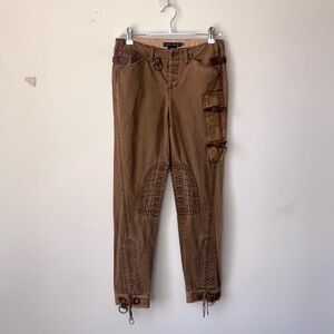 Vintage 90s Ralph Lauren Lace Up Equestrian Riding Pants Size 4 Jodhpur Breeches